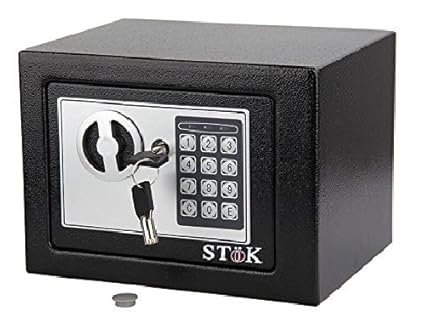 Stok St- Es1723 Small Electronic Safe/Safe Locker/Safe Box/Electronic Safe Lockers For Home And Office Size - (23X17X17) Cm (Black)