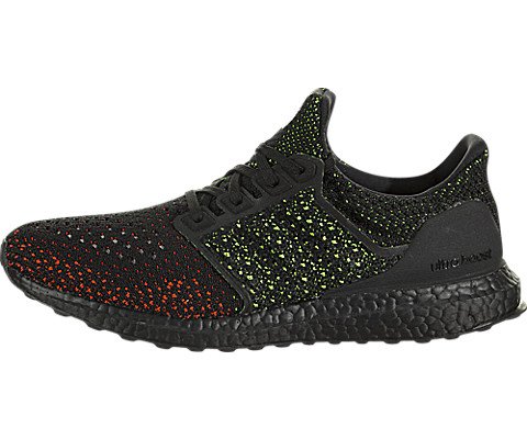 adidas Men's Ultraboost Clima Running Shoe, Black/Solar red, 11 M US