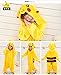 Tonwhar Pikachu Kigurumi Costumes for Children Kids Cuddly Onesie Pajamas (95(height:41.3