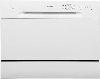 Comfee Tischgeschirrspüler CTG 556, Startzeitvorwahl/kleine spülmaschine / 174 kWh/Jahr / 3080 L/Jahr / 6 Spülprogramme/Platz für 6 Maßgedecke
