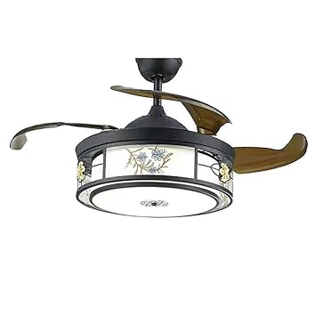 Amazon Com Yjffan Fan Chandelier Chinese Style Living Room