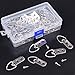 Rustark 60-Pcs Heavy Duty D Ring Picture Hangers Double Hole with Screws for Home Decoration Picture Hanging Solutions.