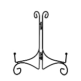 SVENJBB Black Metal Plate Stand, 12 Inch Display