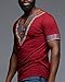 Mens African Shirts Printed Dashiki V Neck Tees Short Sleeve Ethnic Summer Tops Workout Tribal T Shirts