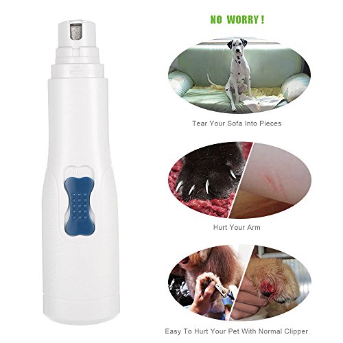 ZHX Pet Nail Grinder Electric Nails Grooming Tool Pet Nail File Gentle Paws Grinding Clipper Trimmer Dogs Cats Multicolor One Size - Thumbnail 6