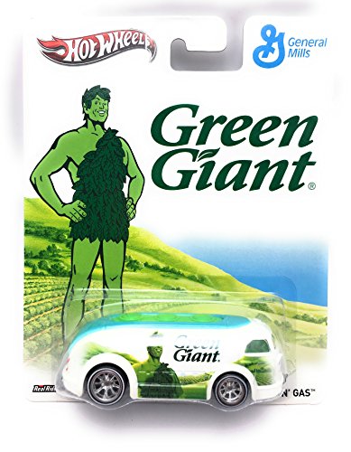 Hot Wheels Pop Culture Candy General Mills Cereal Real Riders Wheels 1/64 Scale Heavy Die Cast Cars (Green Giant Haulin Gas White)
