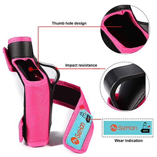 Protective Gear Set for Kids from 3 to 12 Years Old (Pink)