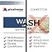 5 Pack Wash Rinse Sanitize Sink Labels, Waterproof Sticker Signs, 3 Compartment Sink Labels - Restaurant Supplies, Food Truck Supplies, Dishwashing Sign Wash Station