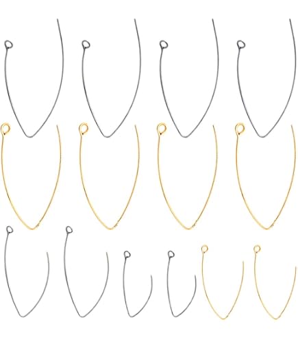 40pcs Stainless Steel Earring Hooks & Backs - 2 Sizes (30mm & 40mm), Hypoallergenic, French Wire, For Jewelry Making - View #10