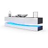 Vladon-Mueble-TV-City-Comoda-TV-con-Elemento-Inferior-1-Compartimento-Abierto-y-3-Cajones-Negro-MateBlanco-de-Alto Vladon-Mueble-TV-City-Comoda-TV-con-Elemento-Inferior-1-Compartimento-Abierto-y-3-Cajones-Negro-MateBlanco-de-Alto