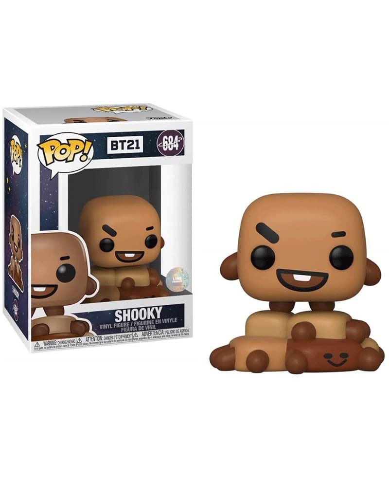 Funko 40239 POP Vinyl Animation: BT21-Shooky BT21 Shooky Collectible Figure, Multicolour