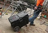 Keter Black Horizontal Tool Box Trolley with Wheels and Handle 65cm view 12