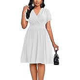 DinyIn Women's 2025 Summer Short Sleeve Casual Dresses