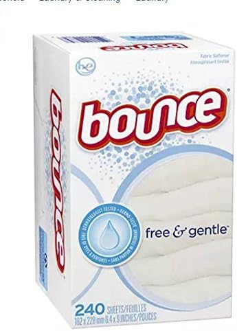 Bounce Fabric Softener Dryer Sheets Free &amp; Gentle Unscented 240.0ea (pack of 1)