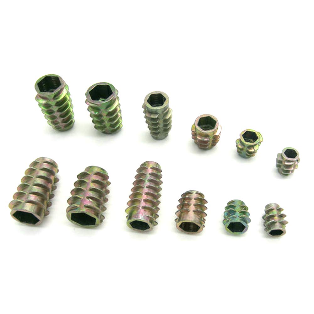 Veda M6 X 15 TYPE E UNHEAD WOOD INSERT NUTS (PACK OF 25)