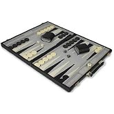 Backgammon Case Game, 12", Black