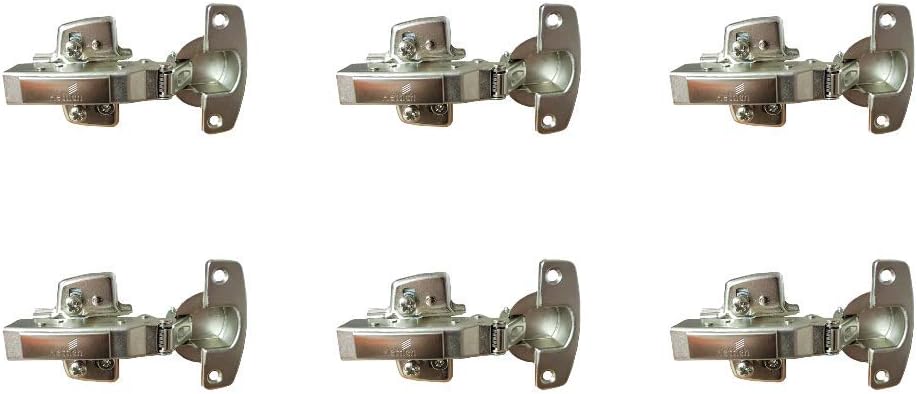 Hettich Sensys 8645i TH52 110 Degree Door Hinge Full Overlay Integrated Soft Closing Silent System Kitchen Cabinet Cupboard Wardrobe (9071205) x6