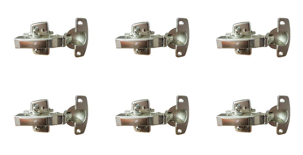 Hettich Sensys 8645i TH52 110 Degree Door Hinge Full Overlay Integrated Soft Closing Silent System Kitchen Cabinet Cupboard Wardrobe (9071205) x6