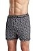 Jockey Men's Underwear Active Microfiber Boxer, Funky Black and White Print, L