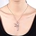 Palksky 18K Rose Gold Necklace Chain with Fairies