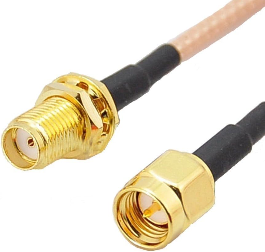 RG316 Cable SMA Male to SMA Female Bulkhead Crimp Jumper Cable 3 feet