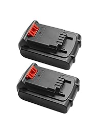 Turpow - Batería de ion de litio de 20 V para Black & Decker 20 V MAX LBXR20 LBX20 LBXR2020-OPE LBXR20B-2 LB2X4020