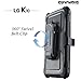 COVRWARE® LG K10 / LG Premier LTE - [Aegis Series] with Built-in [ Screen Protector ] Heavy Duty Full-Body Rugged Holster Armor Case & Belt Swivel Clip [ Kickstand ] - Black (CW-K10-AG01)