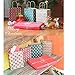 Sumille Paper Gift Bags, Set of 24 Medium Handle Bags for Shopping, Party, Wedding, Business, Craft, Ornaments, Presents, 9x7.3x3.3 inch (12 Pack Kraft Bags +12 Pack White Paper Bag) (Printed)