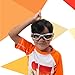 Bling 2O Boys' Grey Shark Teeth Swimming Goggles with UV Protection (Ages 5+ up) - Latex-Free, 100% Silicone Material - Includes Anti-Fog & UV Protection-Hard Protective Cover & Adjustable Head Strap