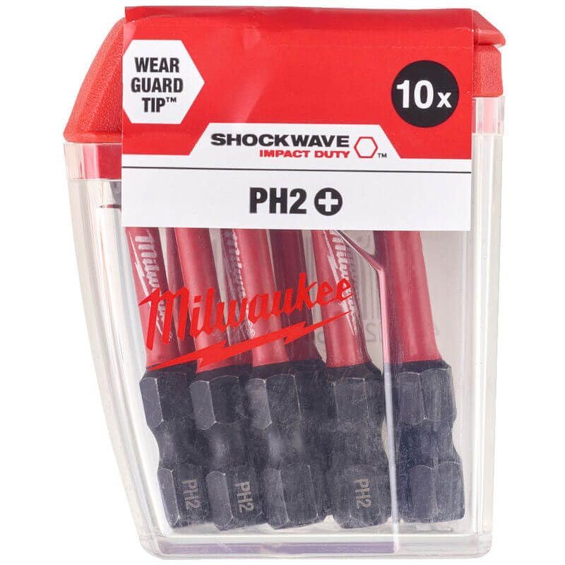 Milwaukee Shockwave Gen 2 PH2 x 50mm Tic Tac Box (10)