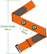 Gathukila 2 Elastic Heart Rate Chest Strap Bands for Geonaute H7 Light Blue view 7