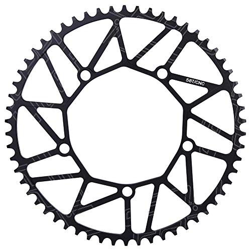 VGEBY1 Bike Chain Wheel, 58T 130BCD Bike Single Speed Chainring for Most Bicycle Road Bike Mountain Bike(58T)