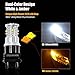 Lasfit Switchback 3157 3057 3155 3457 4157 Super Bright LED Bulbs for Turn Signal Lights Daytime running light parking light White Amber Yellow (NEED RESISTOR)