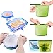 Silicone Food Storage Bag，Reusable Food Preservation Bag Airtight Seal Food Storage Container & Silicone Stretch Lids, Various Sizes Silicone Storage Covers Expandable Food Covers