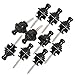 10pcs Guitar Bass Strap Locks Black Schaller-style Straplocks Replacement Round Head