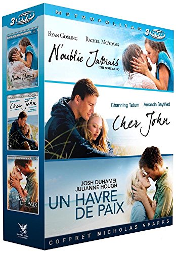 Coffret Nicholas Sparks : N'oublie Jamais + Cher John + Un Havre De Paix - Pack