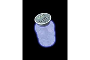 Glow In The Dark Digital Coin Counter: Translucent Neon Blue Electronic Money Savings Jar - Coin Counting Bank Automatically 