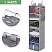 StorageWorks 6-Shelf Hanging Closet Organizer, Hanging Shelves for Closet, Gray, Canvas, 12