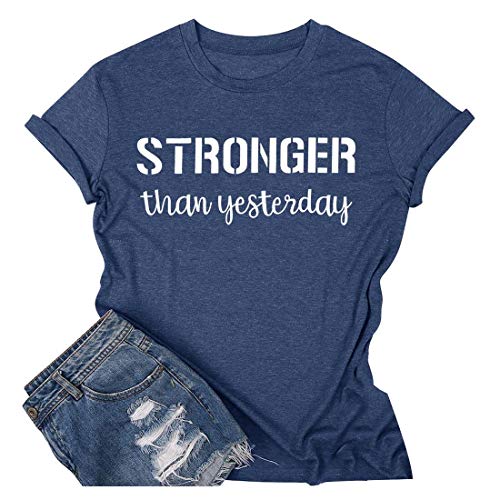 Women-Stronger-Than-Yesterday-T-Shirt-Funny-Graphic-Letters-Printed-Inspirational-Tops