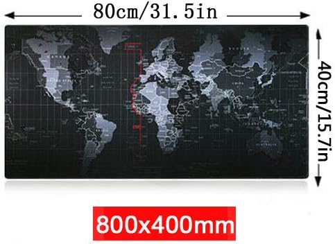 YINGNEW Huge Gaming Mouse Mats XXL MousePads -80x40cm, Ultra-smooth surface, Anti-fray Rugged Stitching (Speed)
