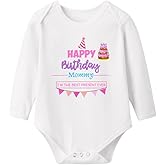 XLXUXU long Sleeves Jumpsuit Outfit Baby Boys Girls Romper Bodysuit Infant Funny Letter 0-18Months