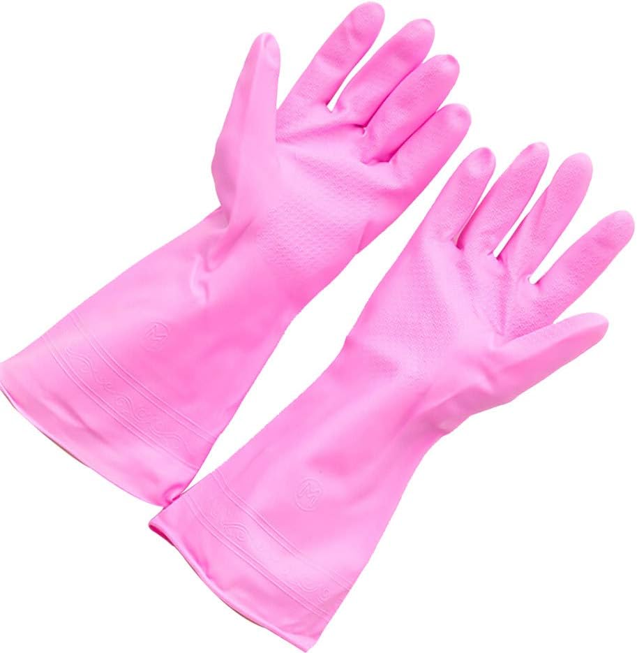 Silicone Dishwashing Gloves,Multi-Function Kitchen Household Insulation Gloves,Finger Anti-Slip Design
