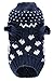 Small Dog Puppy Sweaters Cute Reindeer Clothes Navy Blue