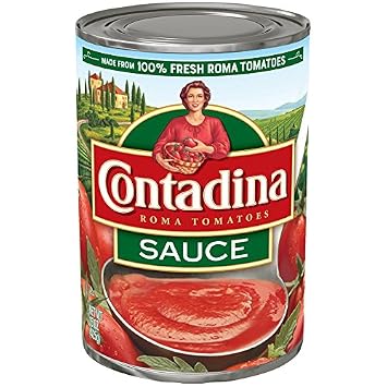 Contadina Canned Roma Style Tomato Sauce with Natural Sea Salt, 15-Ounce (Pack of 12)