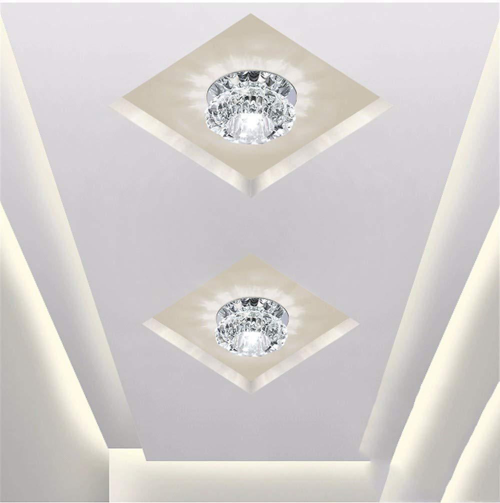 Kolalala Led Ceiling Lights 3w Warm Light Concealed Crystal
