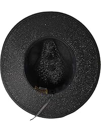 Scala De La Mujer Trenza Fedora Sombrero de Papel con cinta