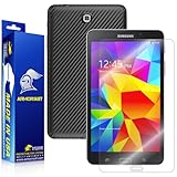 ArmorSuit MilitaryShield - Samsung Galaxy Tab 4 8.0 Screen Protector + Black Carbon Fiber Full Body Skin Protectorw/ Lifetime Replacements