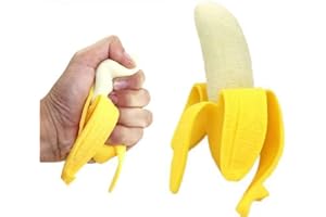 Squishy Banana Stress Relief Toy/Stress Relief Banana Toys/Squishy Toy at Home, in The Office, During Travel, or at Parties.