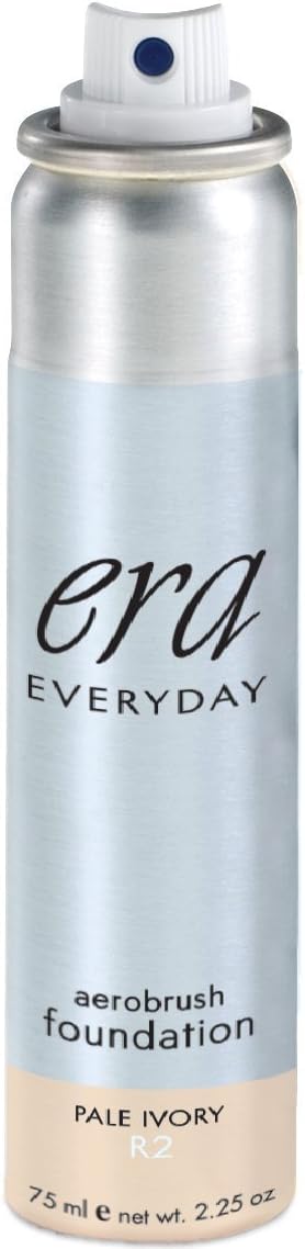 ERA Everyday Aerobrush Foundation Makeup, R2 Pale Ivory, 2.25 Ounce
