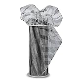 Expo Zebra Print Tulle Spool of 10-Yard, White